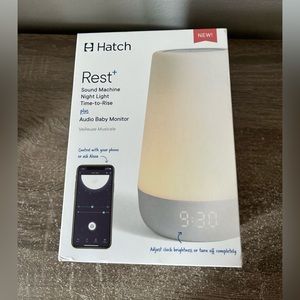 Hatch Rest+ 1st Gen Baby Sound Machine White Noise Plus Audio Monitor Nightlight